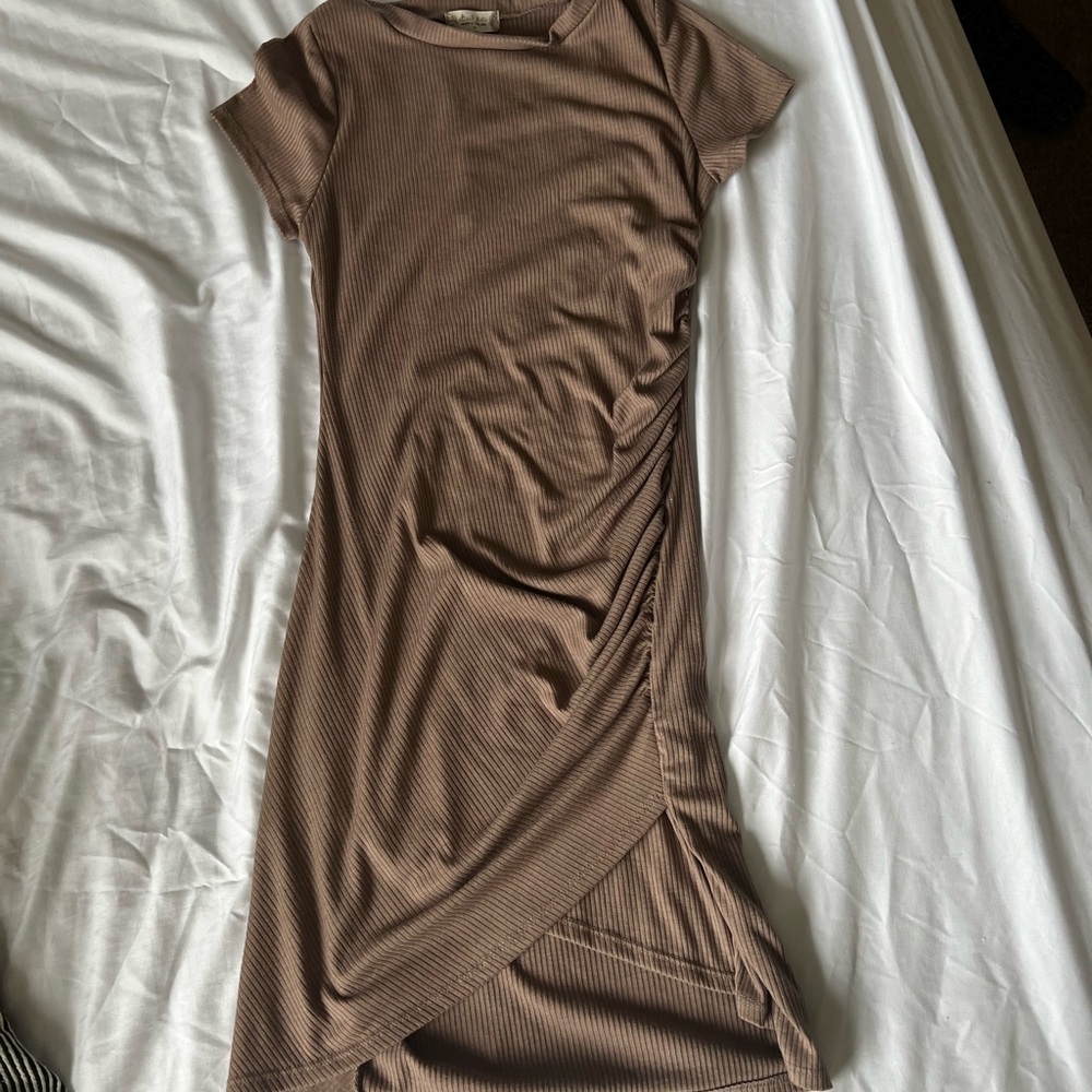 Altar'd State Bodycon Brown Dress